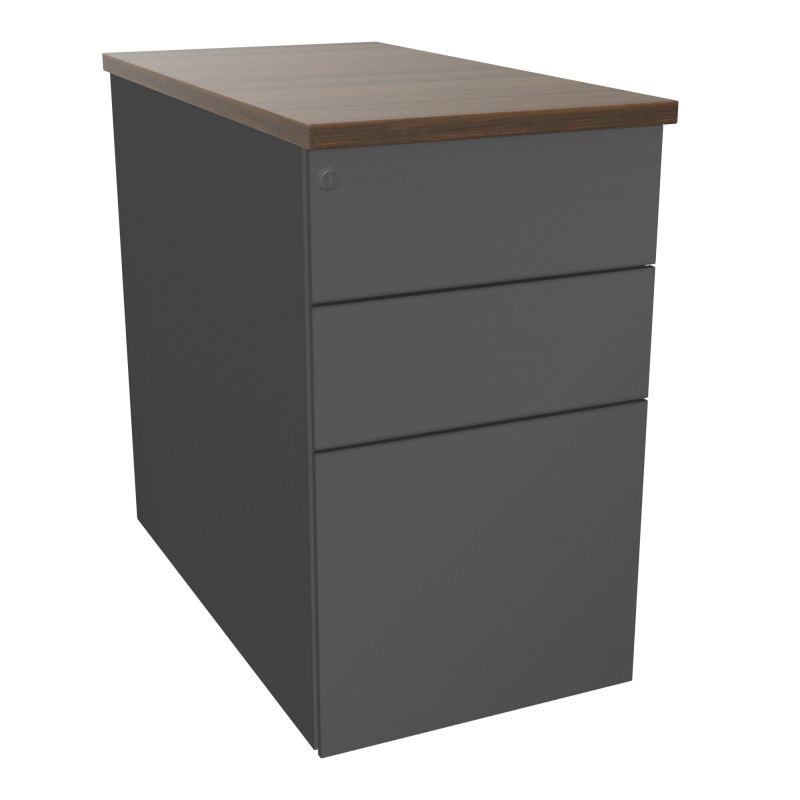 CAISSON HB METAL 3T P.80 L.43,2 H.73,5 CM DONT 1 DS TOP MELAMINE
