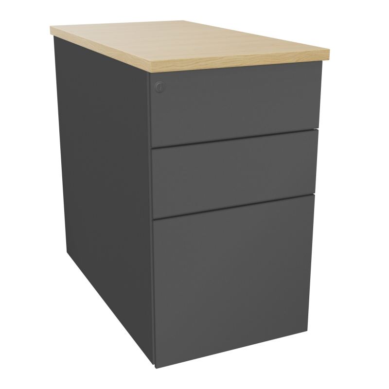 CAISSON HB METAL 3T P.80 L.43,2 H.73,5 CM DONT 1 DS TOP MELAMINE
