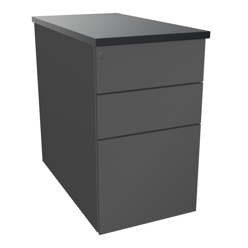 CAISSON HB METAL 3T P.80 L.43,2 H.73,5 CM DONT 1 DS TOP MELAMINE