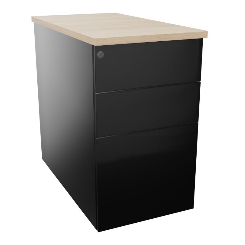 CAISSON HB METAL 3T P.80 L.43,2 H.73,5 CM DONT 1 DS TOP MELAMINE SG RZ