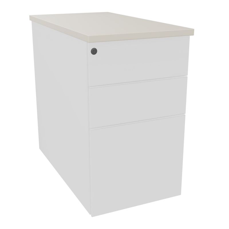 CAISSON HB METAL 3T P.80 L.43,2 H.73,5 CM DONT 1 DS TOP MELAMINE