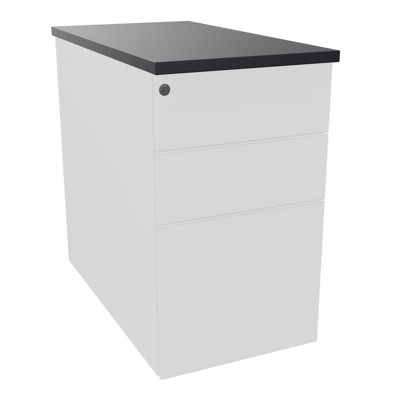 CAISSON HB METAL 3T P.80 L.43,2 H.73,5 CM DONT 1 DS TOP MELAMINE
