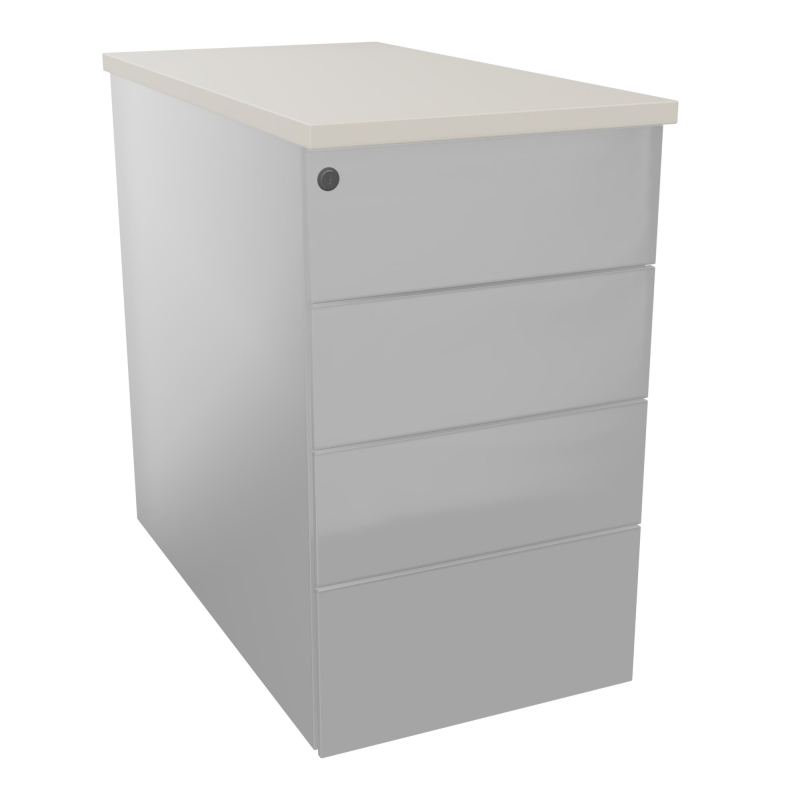 CAISSON HB METAL 4T PLT P80 L43,2 H73,5 CM TOP MELAMINE
