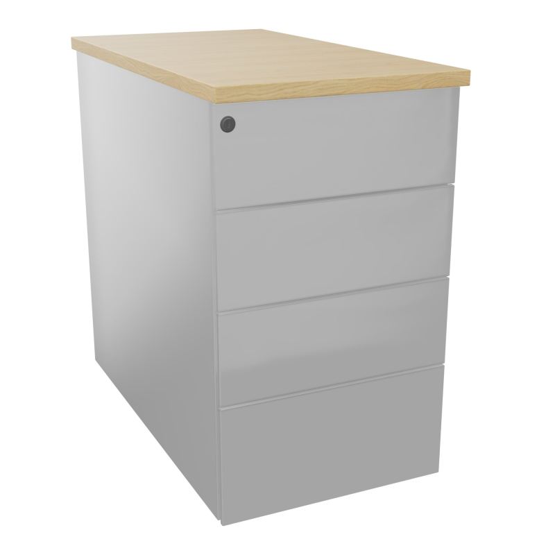 CAISSON HB METAL 4T PLT P80 L43,2 H73,5 CM TOP MELAMINE