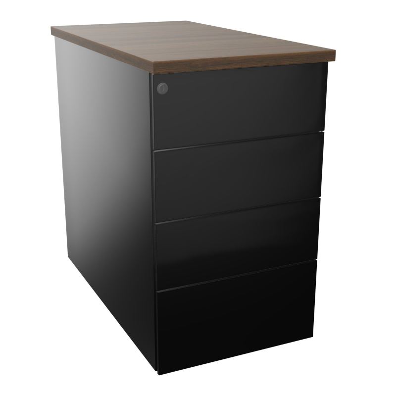 CAISSON HB METAL 4T PLT P80 L43,2 H73,5 CM TOP MELAMINE