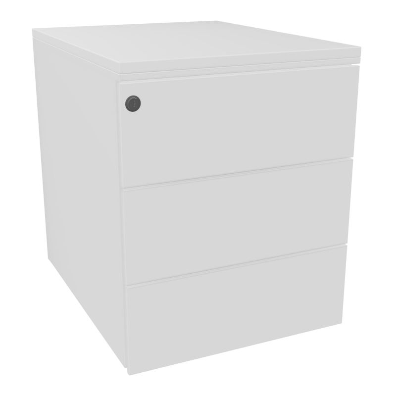 CAISSON MOB METAL 3T PLT L.42,3P.53,5 H.52,4 CM TOP MELAMINE SO MG