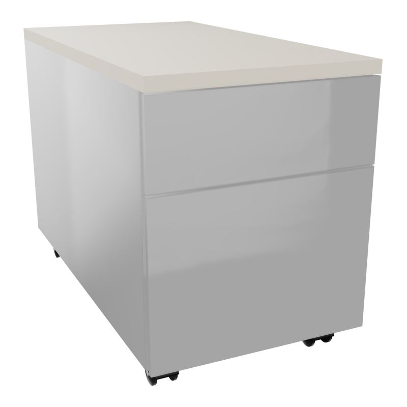 CAISSON MOB METAL 2T 43,2X80,2XH57,4 CM TOP MELAMINE