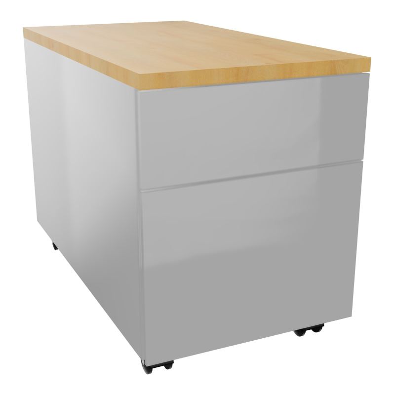 CAISSON MOB METAL 2T 43,2X80,2XH57,4 CM TOP MELAMINE