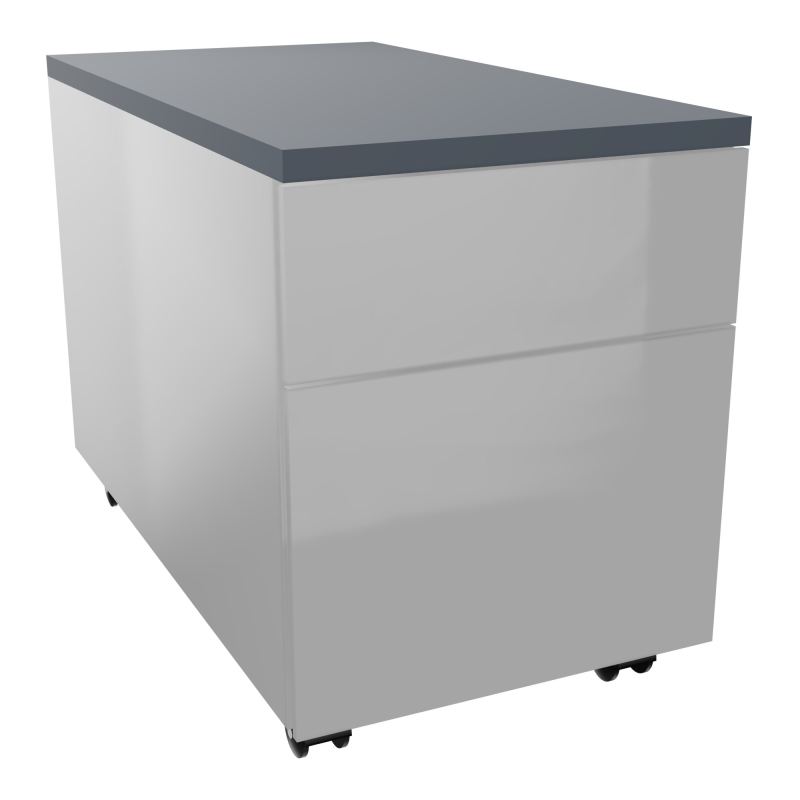 CAISSON MOB METAL 2T 43,2X80,2XH57,4 CM TOP MELAMINE
