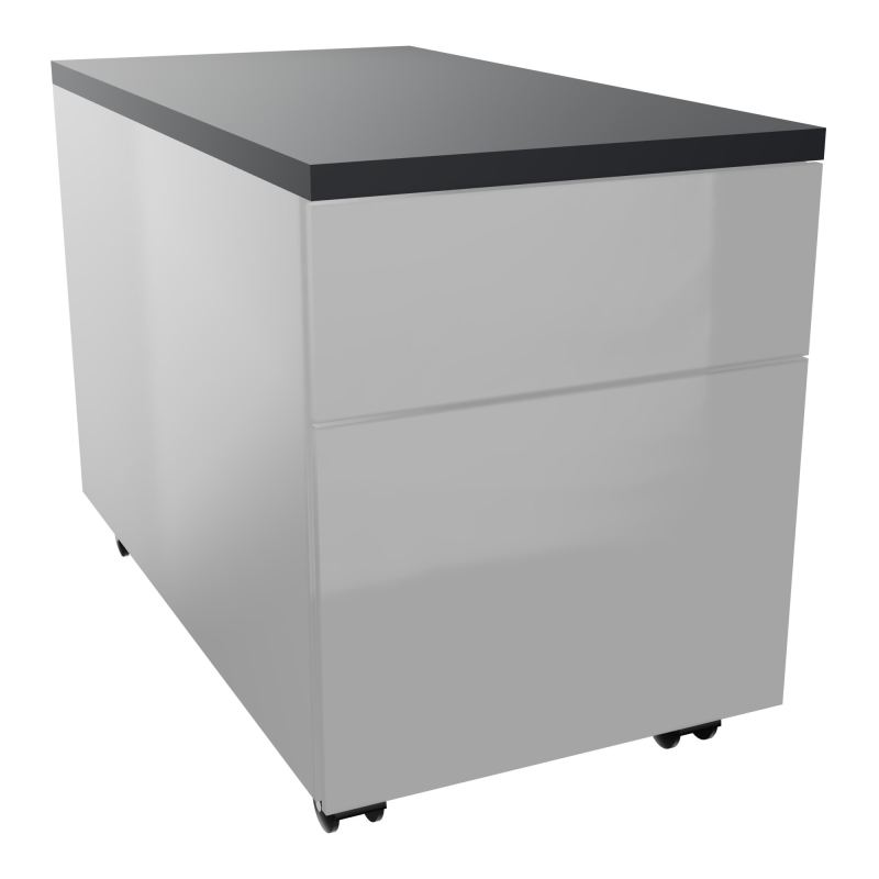 CAISSON MOB METAL 2T 43,2X80,2XH57,4 CM TOP MELAMINE