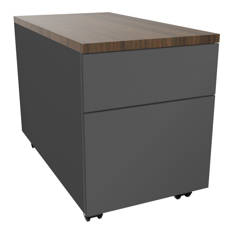 CAISSON MOB METAL 2T 43,2X80,2XH57,4 CM TOP MELAMINE