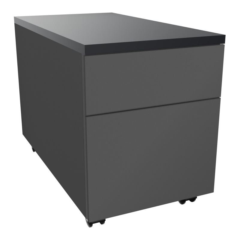 CAISSON MOB METAL 2T 43,2X80,2XH57,4 CM TOP MELAMINE
