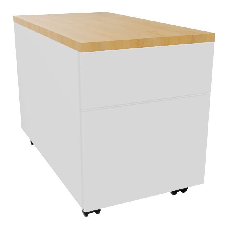 CAISSON MOB METAL 2T 43,2X80,2XH57,4 CM TOP MELAMINE