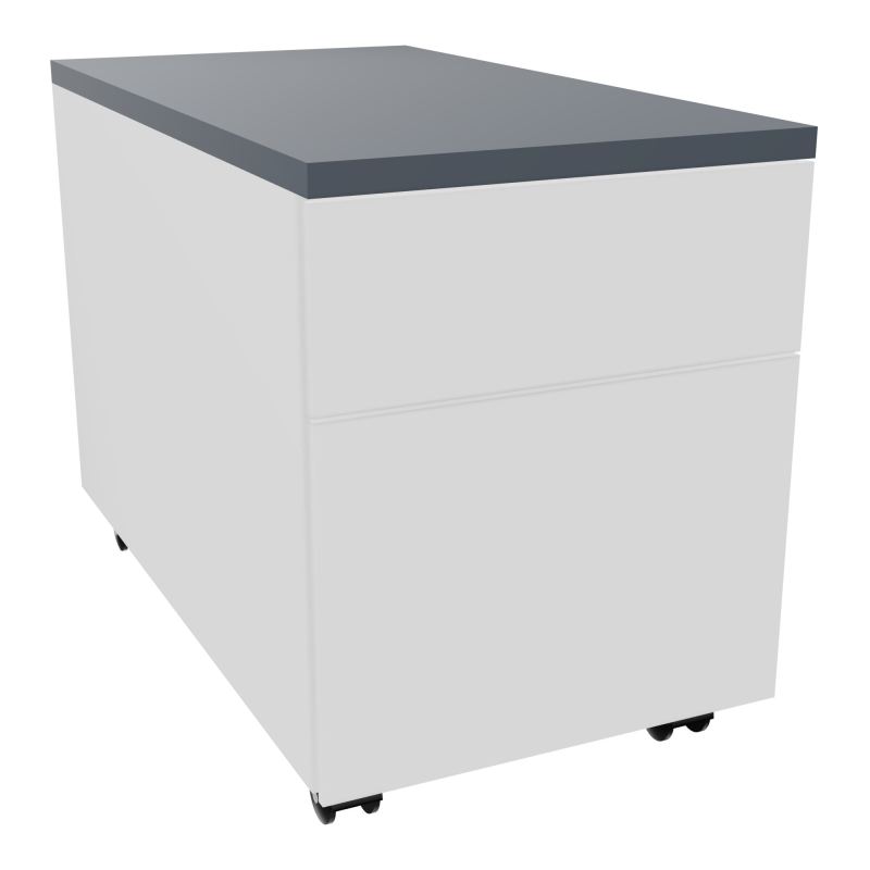 CAISSON MOB METAL 2T 43,2X80,2XH57,4 CM TOP MELAMINE