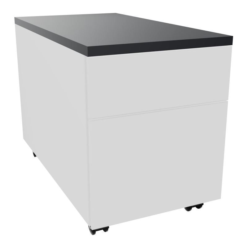 CAISSON MOB METAL 2T 43,2X80,2XH57,4 CM TOP MELAMINE