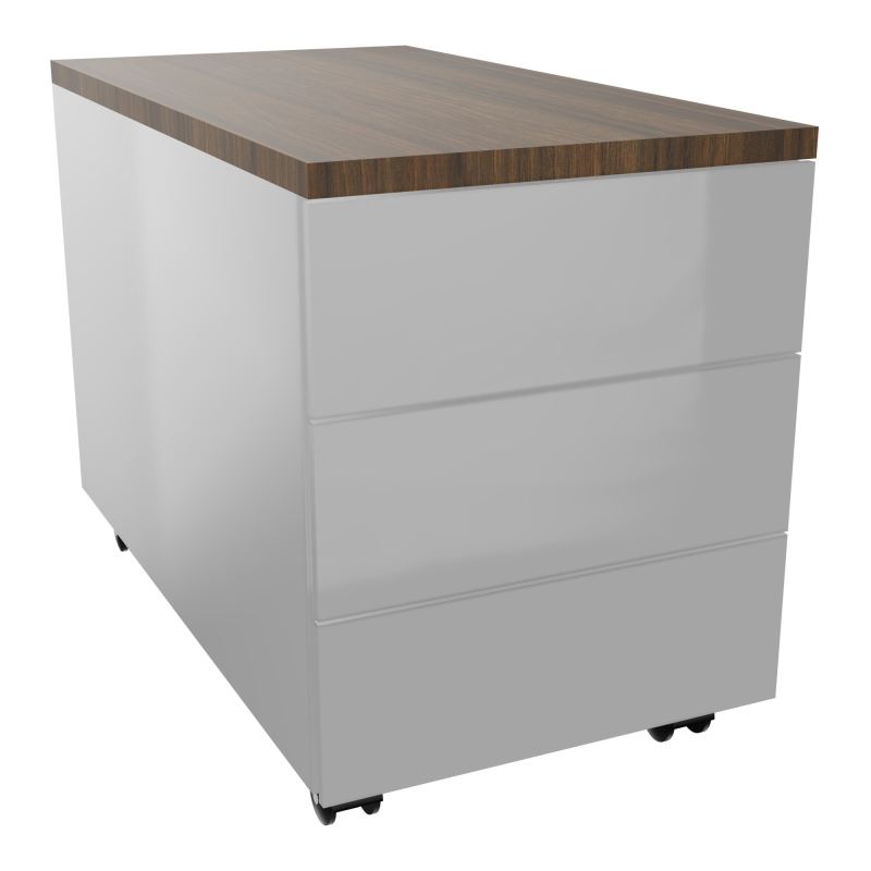 CAISSON MOB METAL 3T 43,2X80,2XH57,4 CM TOP MELAMINE