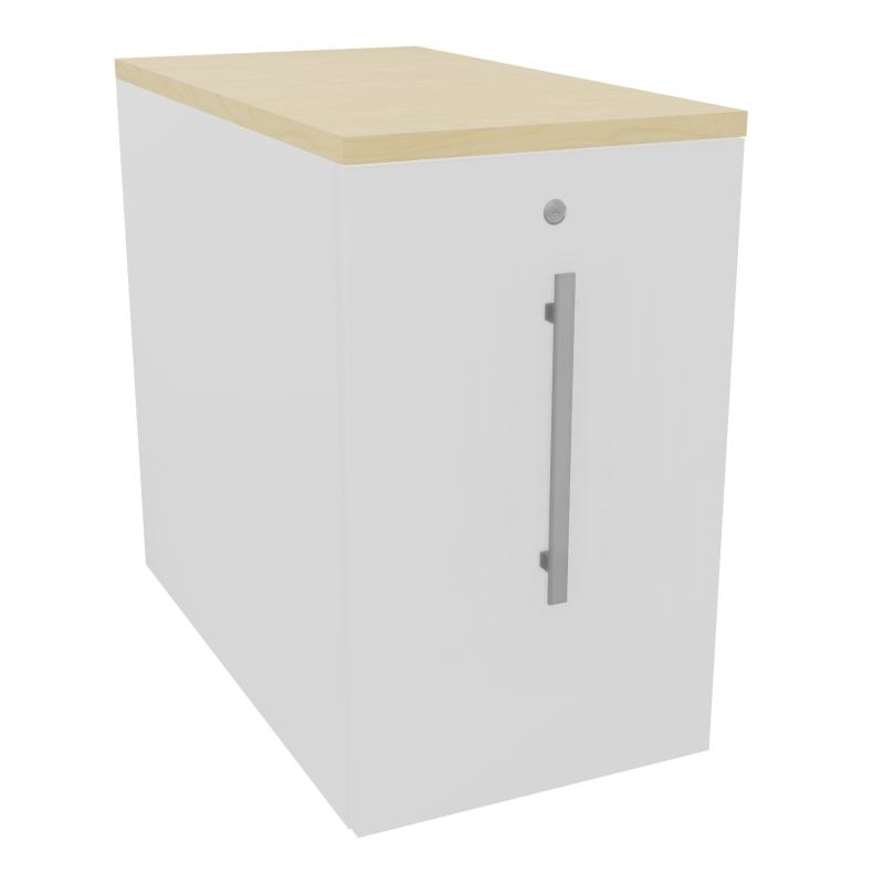 GUSTAVE CAISSON INDIVIDUEL H73,5 L43,2 P80 CM MELAMINE - CORPS  TOP  PORTE MG MG N8