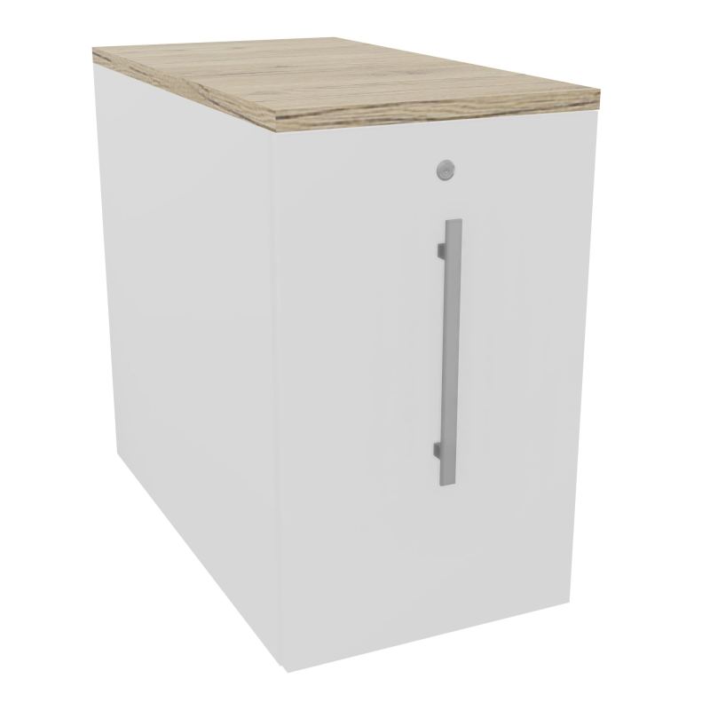 GUSTAVE CAISSON INDIVIDUEL H73,5 L43,2 P80 CM MELAMINE - CORPS TOP PORTE MG MG R3