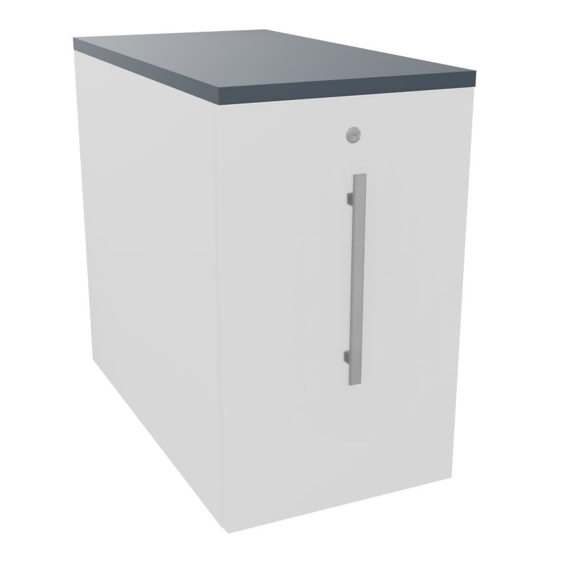 GUSTAVE CAISSON INDIVIDUEL H73,5 L43,2 P80 CM MELAMINE - CORPS  TOP  PORTE  MG MG R6