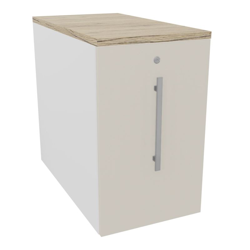 GUSTAVE CAISSON INDIVIDUEL H73,5 L43,2 P80 CM MELAMINE - CORPS  TOP  PORTE MG N5 R3