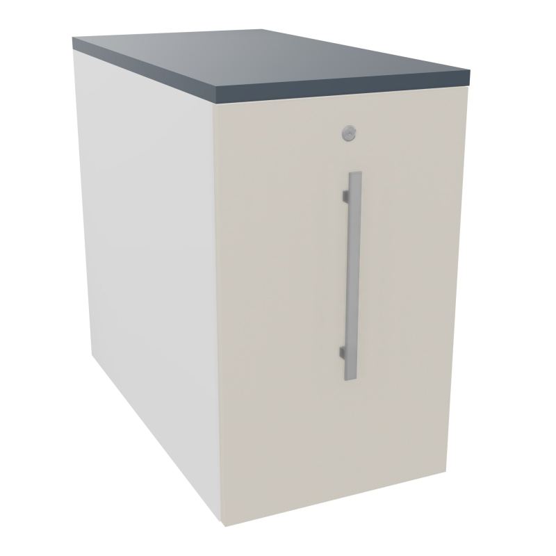 GUSTAVE CAISSON INDIVIDUEL H73,5 L43,2 P80 CM MELAMINE - CORPS  TOP  PORTE  MG N5 R6