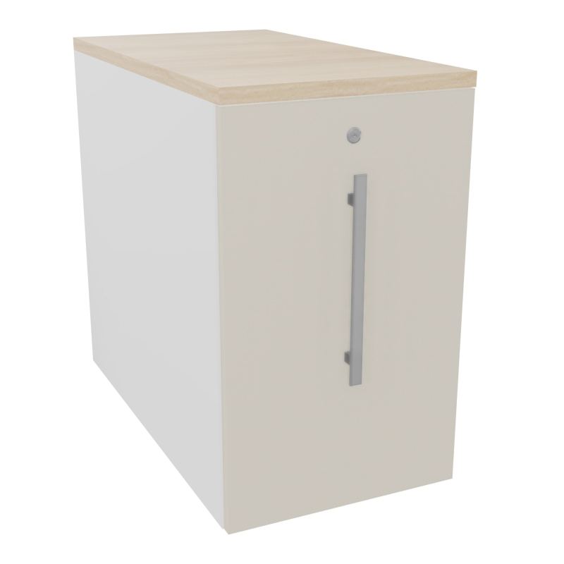 GUSTAVE CAISSON INDIVIDUEL H73,5 L43,2 P80 CM MELAMINE - CORPS  TOP  PORTE MG N5 RZ