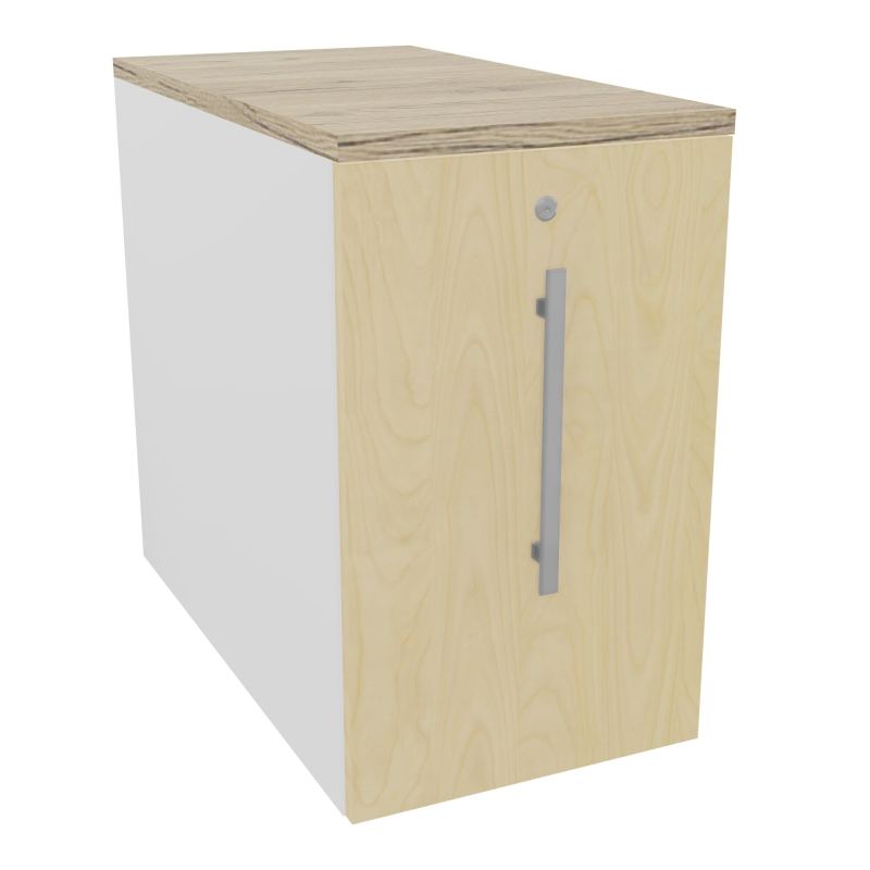 GUSTAVE CAISSON INDIVIDUEL H73,5 L43,2 P80 CM MELAMINE - CORPS  TOP  PORTE MG N8 R3