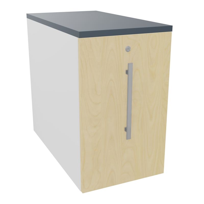 GUSTAVE CAISSON INDIVIDUEL H73,5 L43,2 P80 CM MELAMINE - CORPS  TOP  PORTE  MG N8 R6