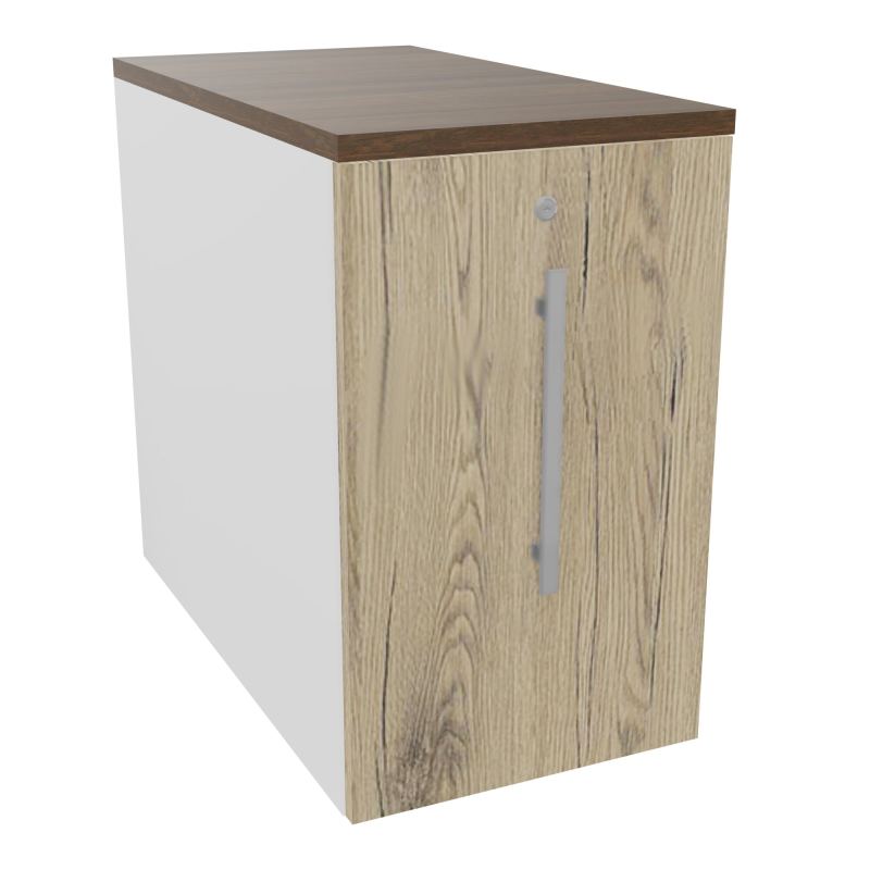 GUSTAVE CAISSON INDIVIDUEL H73,5 L43,2 P80 CM MELAMINE - CORPS  TOP  PORTE MG R3 N6