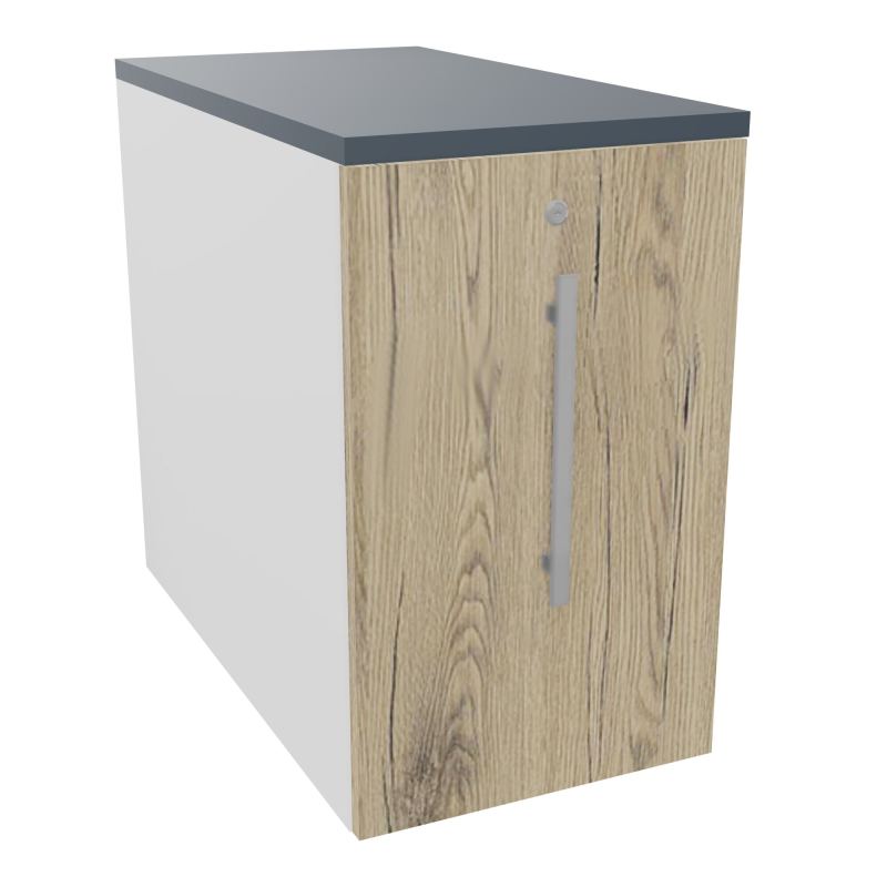 GUSTAVE CAISSON INDIVIDUEL H73,5 L43,2 P80 CM MELAMINE - CORPS  TOP  PORTE  MG R3 R6