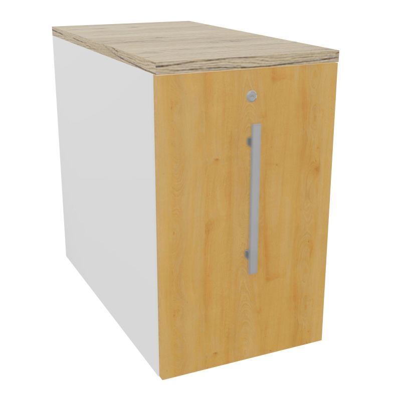 GUSTAVE CAISSON INDIVIDUEL H73,5 L43,2 P80 CM MELAMINE - CORPS  TOP  PORTE  MG R5 R3