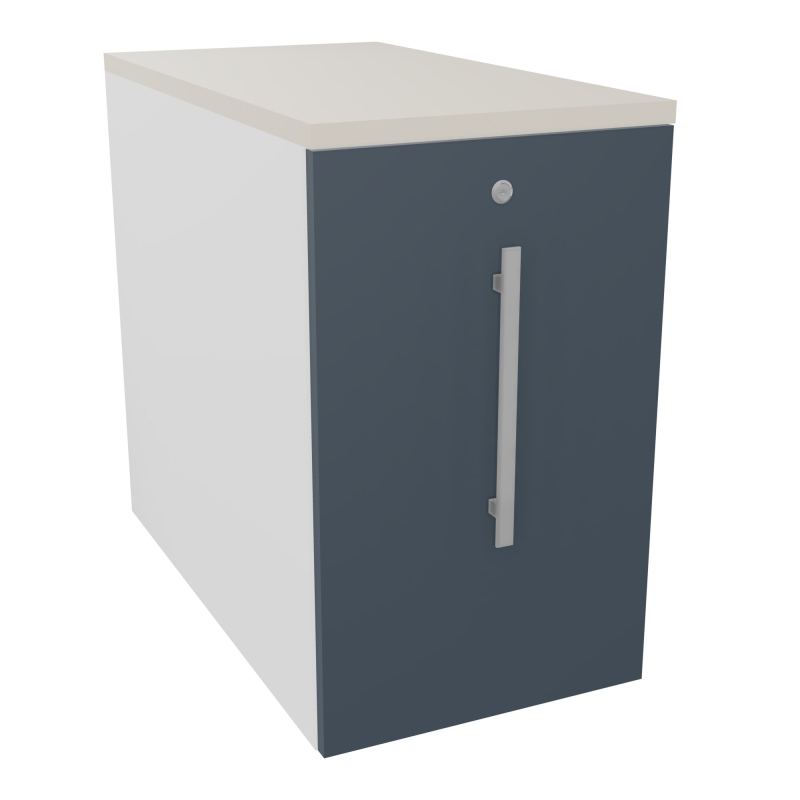 GUSTAVE CAISSON INDIVIDUEL H73,5 L43,2 P80 CM MELAMINE - CORPS  TOP  PORTE  MG R6 N5