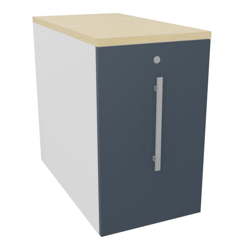 GUSTAVE CAISSON INDIVIDUEL H73,5 L43,2 P80 CM MELAMINE - CORPS  TOP  PORTE  MG R6 N8