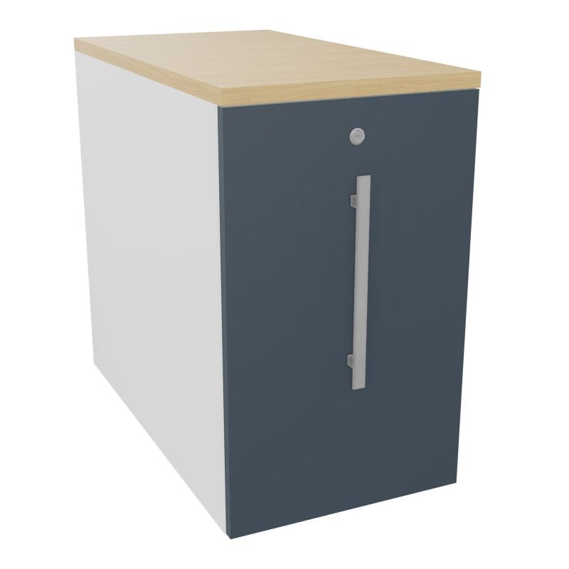 GUSTAVE CAISSON INDIVIDUEL H73,5 L43,2 P80 CM MELAMINE - CORPS  TOP  PORTE  MG R6 R1