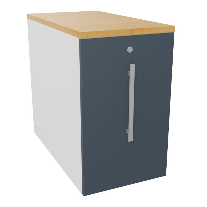 GUSTAVE CAISSON INDIVIDUEL H73,5 L43,2 P80 CM MELAMINE - CORPS  TOP  PORTE  MG R6 R5