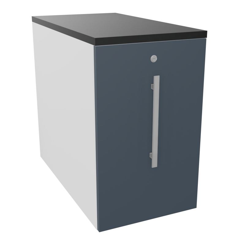 GUSTAVE CAISSON INDIVIDUEL H73,5 L43,2 P80 CM MELAMINE - CORPS  TOP  PORTE  MG R6 R9