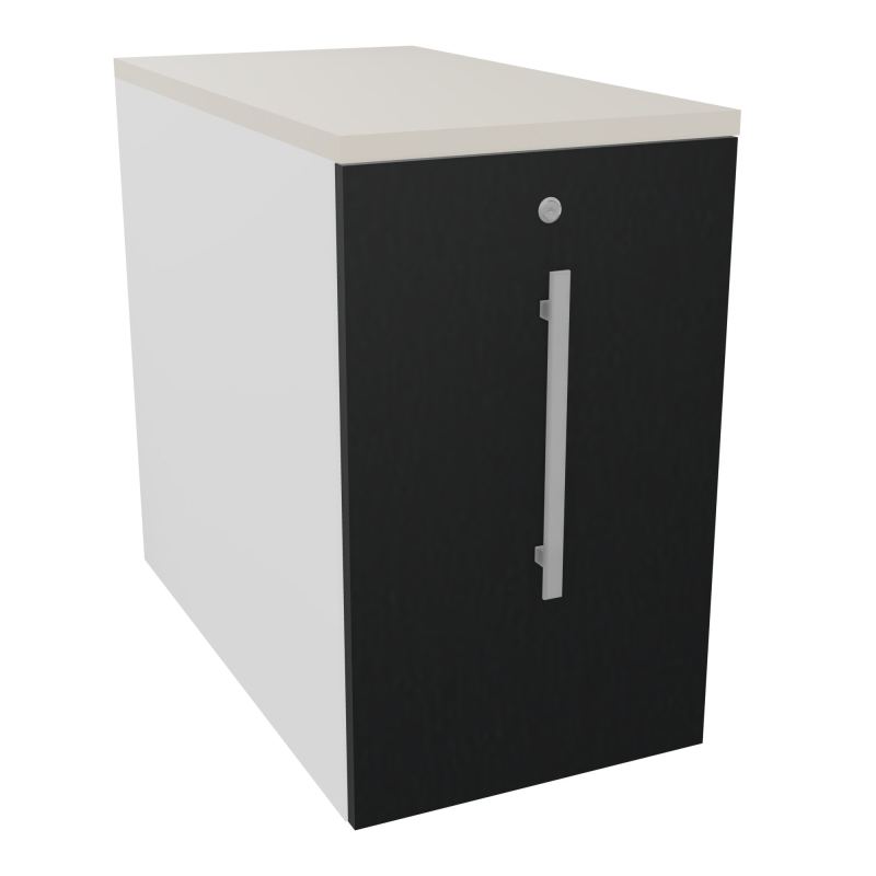 GUSTAVE CAISSON INDIVIDUEL H73,5 L43,2 P80 CM MELAMINE - CORPS  TOP  PORTE  MG R9 N5