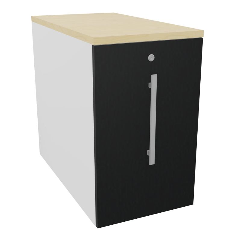 GUSTAVE CAISSON INDIVIDUEL H73,5 L43,2 P80 CM MELAMINE - CORPS  TOP  PORTE  MG R9 N8
