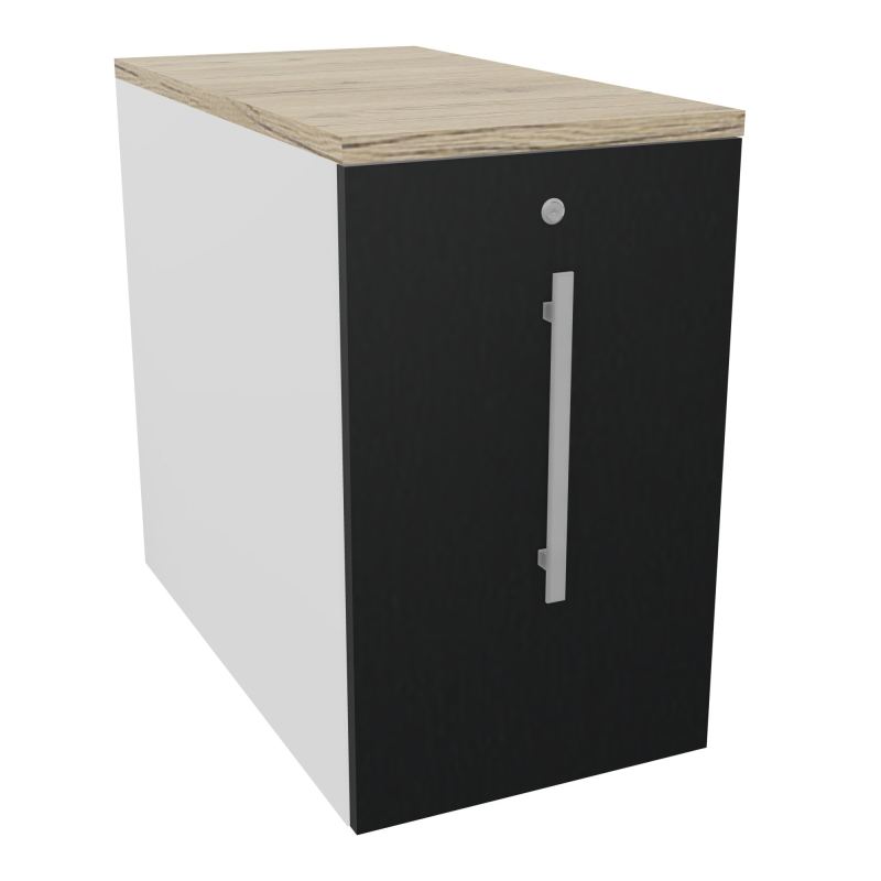 GUSTAVE CAISSON INDIVIDUEL H73,5 L43,2 P80 CM MELAMINE - CORPS  TOP  PORTE  MG R9 R3
