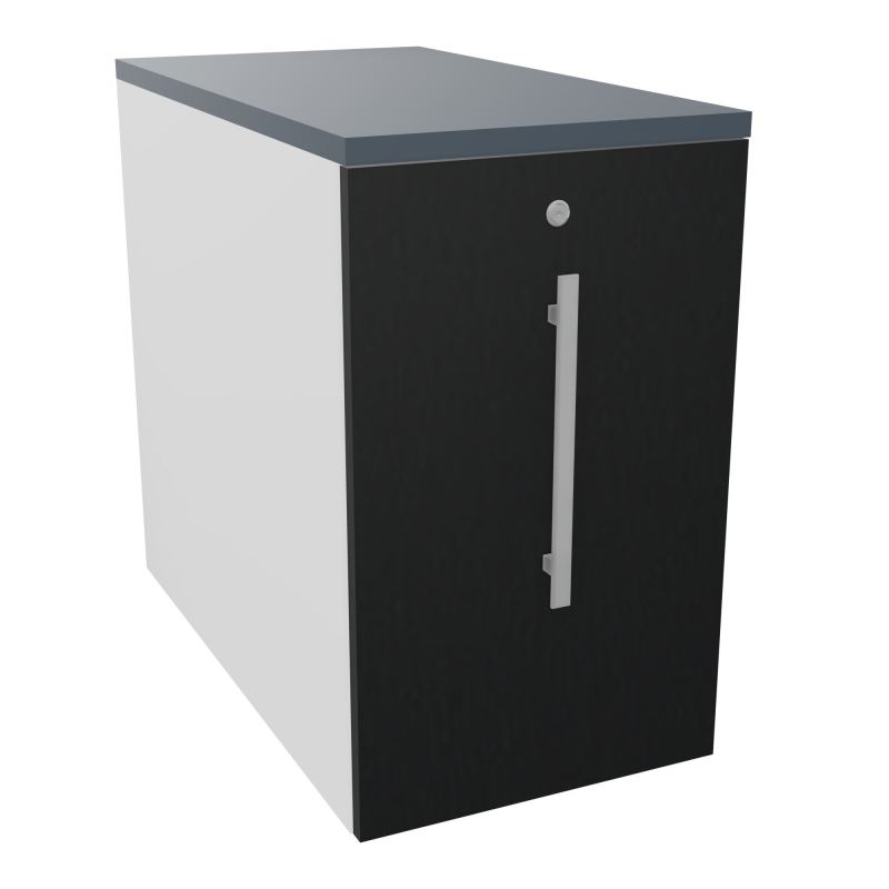 GUSTAVE CAISSON INDIVIDUEL H73,5 L43,2 P80 CM MELAMINE - CORPS  TOP  PORTE  MG R9 R6