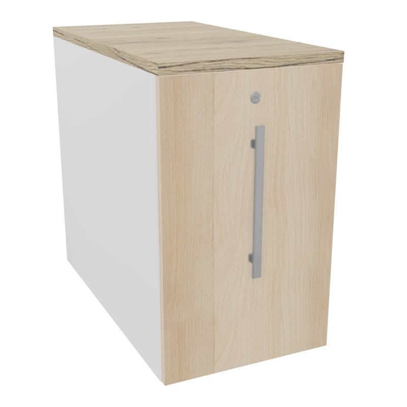 GUSTAVE CAISSON INDIVIDUEL H7 3,5 L43,2 P80 CM MELAMINE - CORPS TOP PORTE MG RZ R3