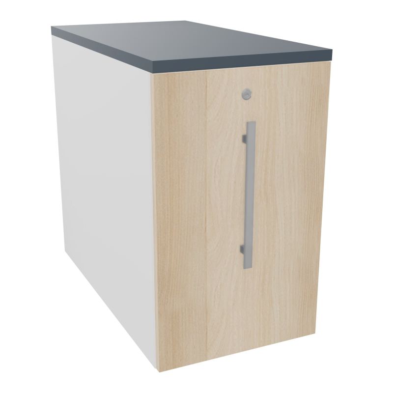 GUSTAVE CAISSON INDIVIDUEL H73,5 L43,2 P80 CM MELAMINE - CORPS  TOP  PORTE  MG RZ R6