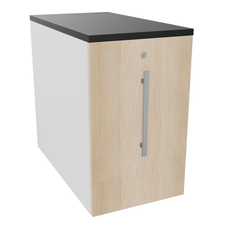 GUSTAVE CAISSON INDIVIDUEL H73,5 L43,2 P80 CM MELAMINE - CORPS  TOP  PORTE  MG RZ R9