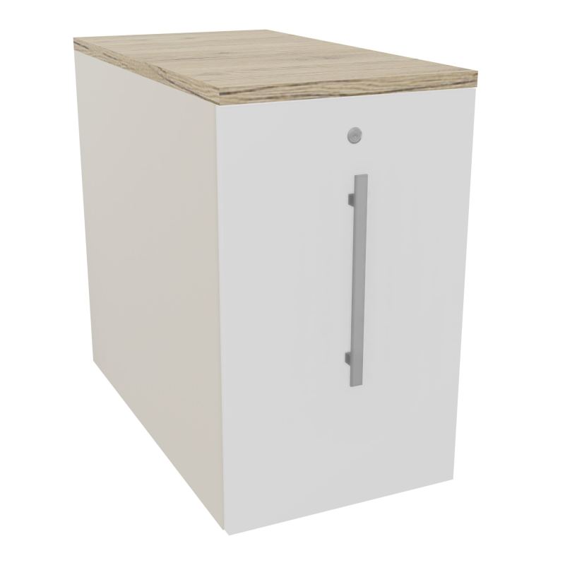 GUSTAVE CAISSON INDIVIDUEL H73,5 L43,2 P80 CM MELAMINE - CORPS  TOP  PORTE N5 MG R3
