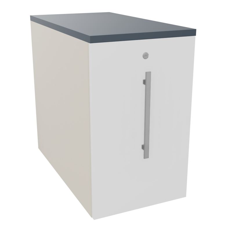 GUSTAVE CAISSON INDIVIDUEL H73,5 L43,2 P80 CM MELAMINE - CORPS  TOP  PORTE  N5 MG R6
