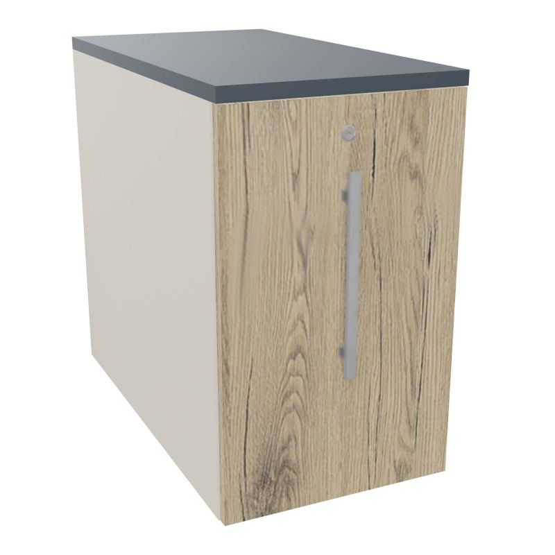GUSTAVE CAISSON INDIVIDUEL H73,5 L43,2 P80 CM MELAMINE - CORPS  TOP  PORTE  N5 R3 R6