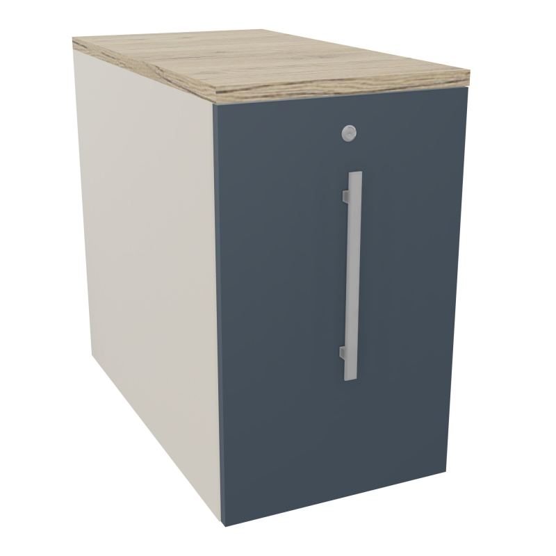 GUSTAVE CAISSON INDIVIDUEL H73,5 L43,2 P80 CM MELAMINE - CORPS  TOP  PORTE  N5 R6 R3