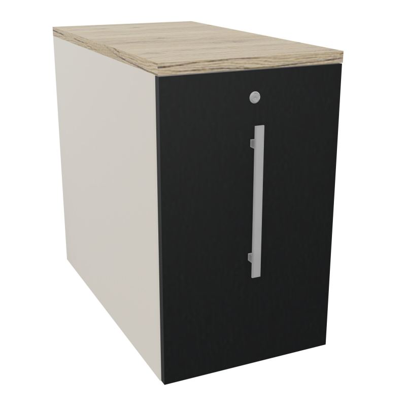 GUSTAVE CAISSON INDIVIDUEL H73,5 L43,2 P80 CM MELAMINE - CORPS  TOP  PORTE  N5 R9 R3