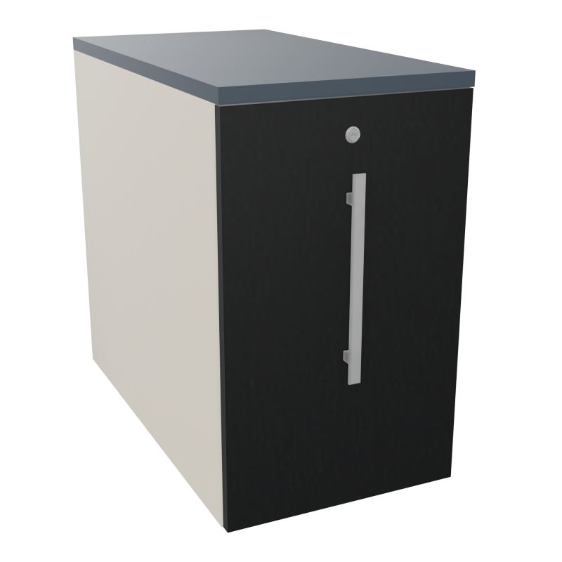 GUSTAVE CAISSON INDIVIDUEL H73,5 L43,2 P80 CM MELAMINE - CORPS  TOP  PORTE  N5 R9 R6