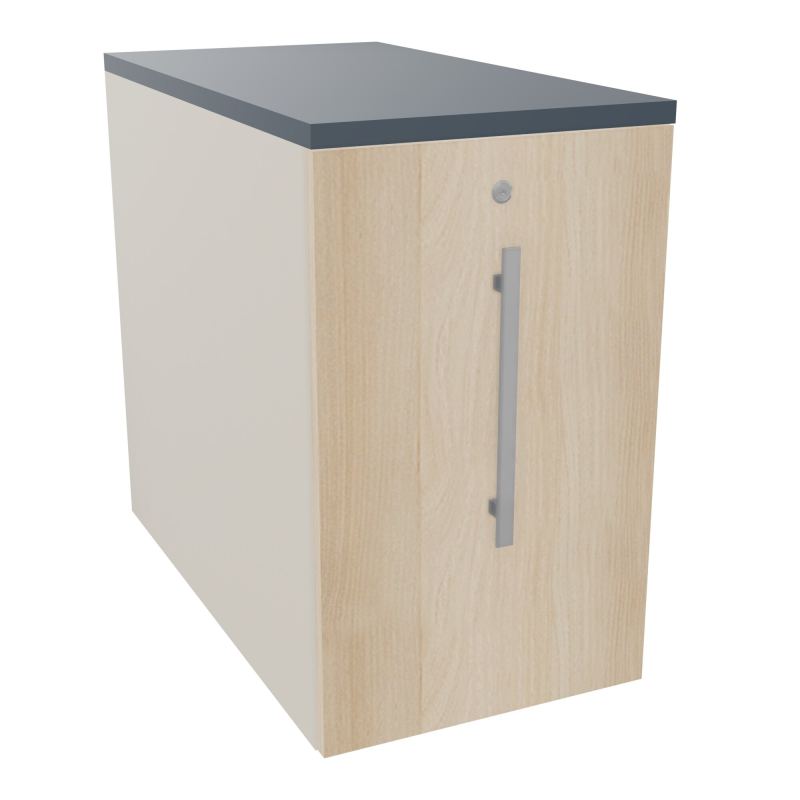 GUSTAVE CAISSON INDIVIDUEL H73,5 L43,2 P80 CM MELAMINE - CORPS  TOP  PORTE  N5 RZ R6